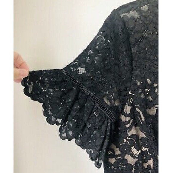 NWT Rebecca Taylor Black Lace Dress  - 8 - Picture 6 of 7